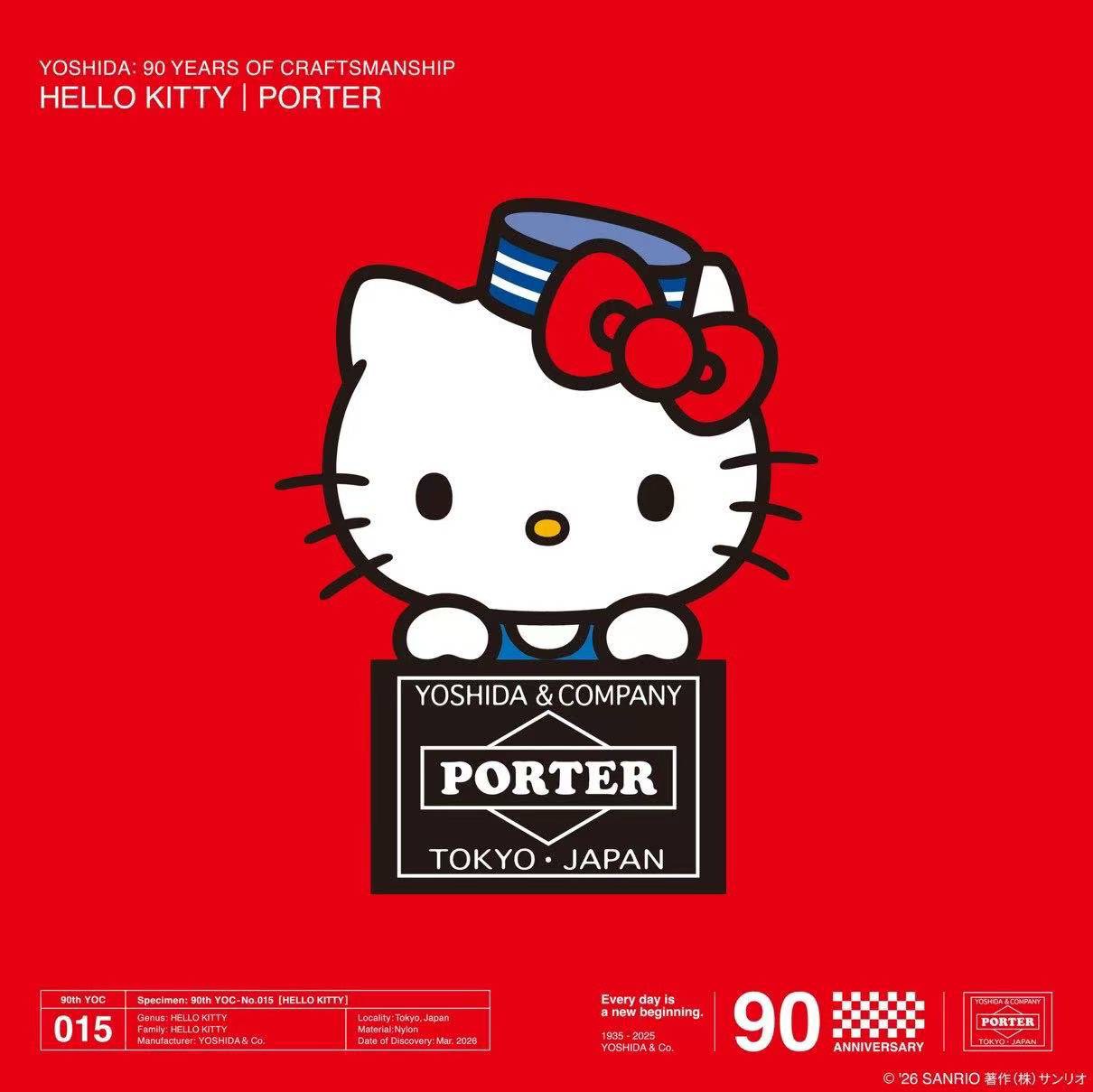 HELLO KITTY &times; PORTER 聯名來襲 甜酷碰撞⚆⚆ ˊ˗